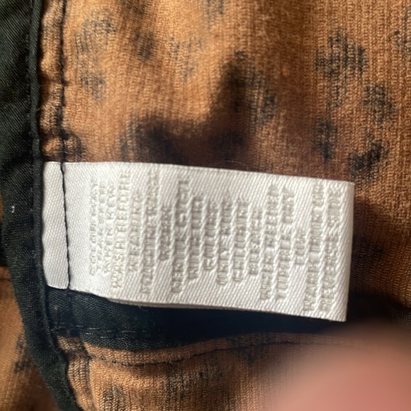 Leopard Print corduroy Jacket charter club has strech peplum cut L - Picture 11 of 11